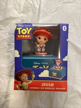 Disney Jessie Spinning LED Wireless Speaker - Blue/Red/Pink